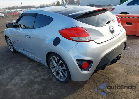 2014 Hyundai Veloster Turbo W/Black z USA, uszkodzony, nr VIN KMHTC6AE1EU201807